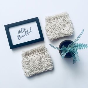 💝 Cream Boot Cuffs